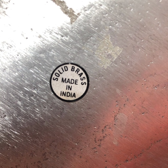 16" by 9"  brass fish serving platter - Picture 7 of 7